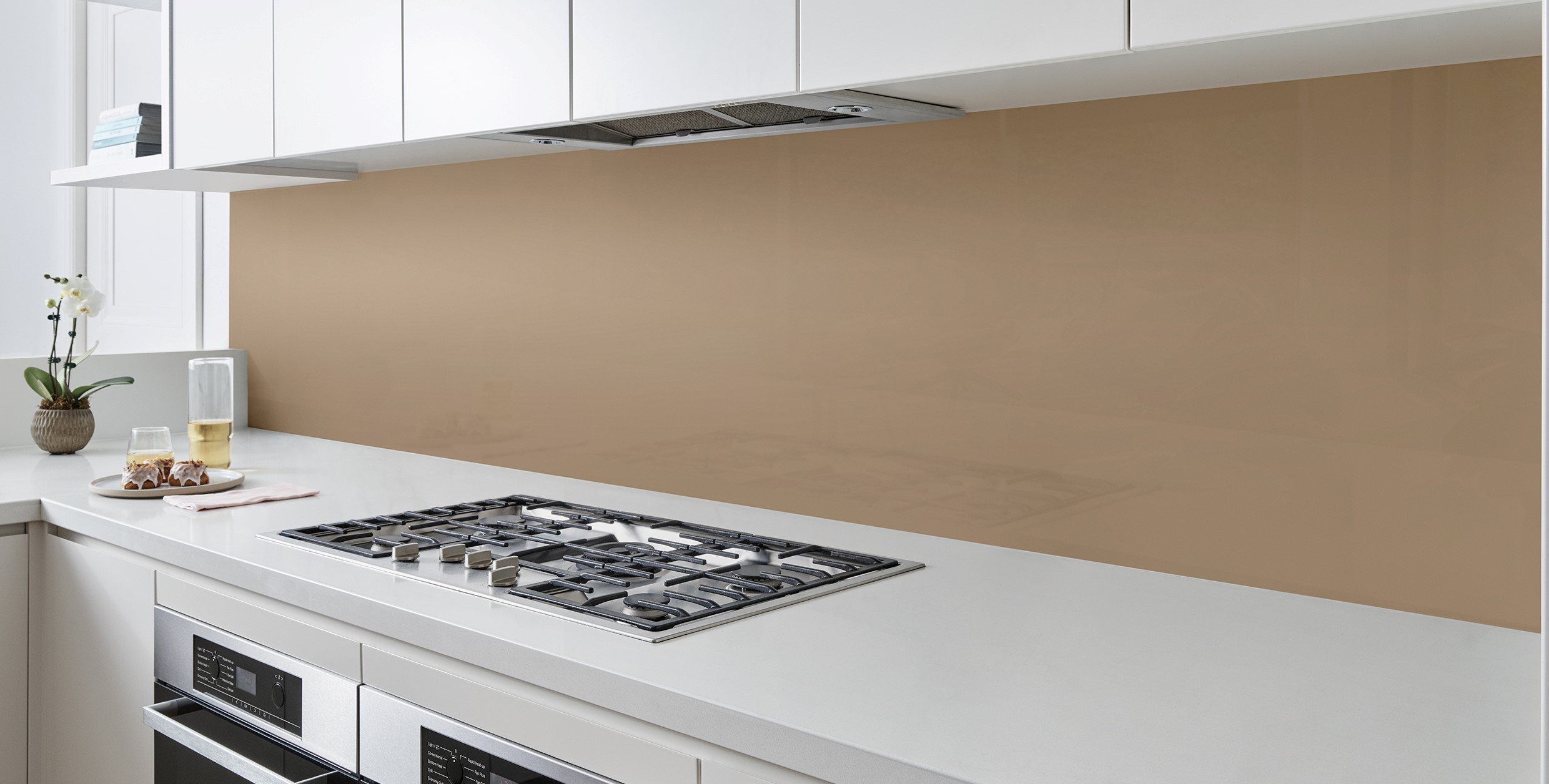 brown splashback